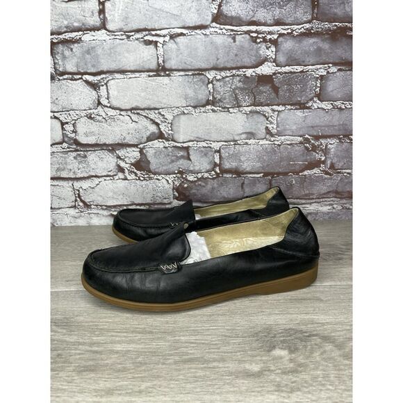 OluKai Kiele Black Leather Loafer Convertible Slip On Flats Shoes Women 9M US/39 - Picture 9 of 16
